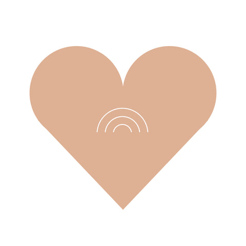 4” x 4” Heart Sticker