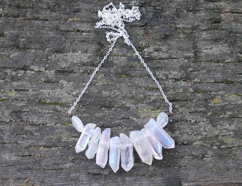 Crystal Moonstone Necklace, Jewellery, Sun Moon Nation, Shannon Ross, Vancouver