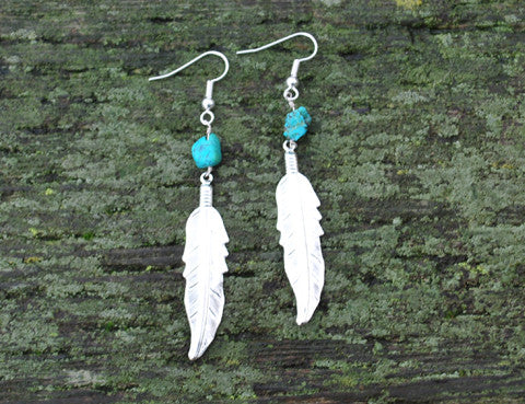 Crystal Turquoise Earrings, Jewellery, Sun Moon Nation, Shannon Ross, Vancouver